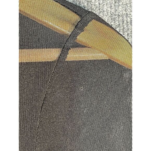 NWT Betsy & Adam Sheath Dress Knee Length Mesh Trim Mock Neck Black Women Size 0 - Picture 3 of 16